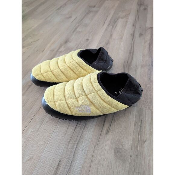 The North Face Thermoball Traction Mule Slides Yellow, Mens 9 Womens 10.5